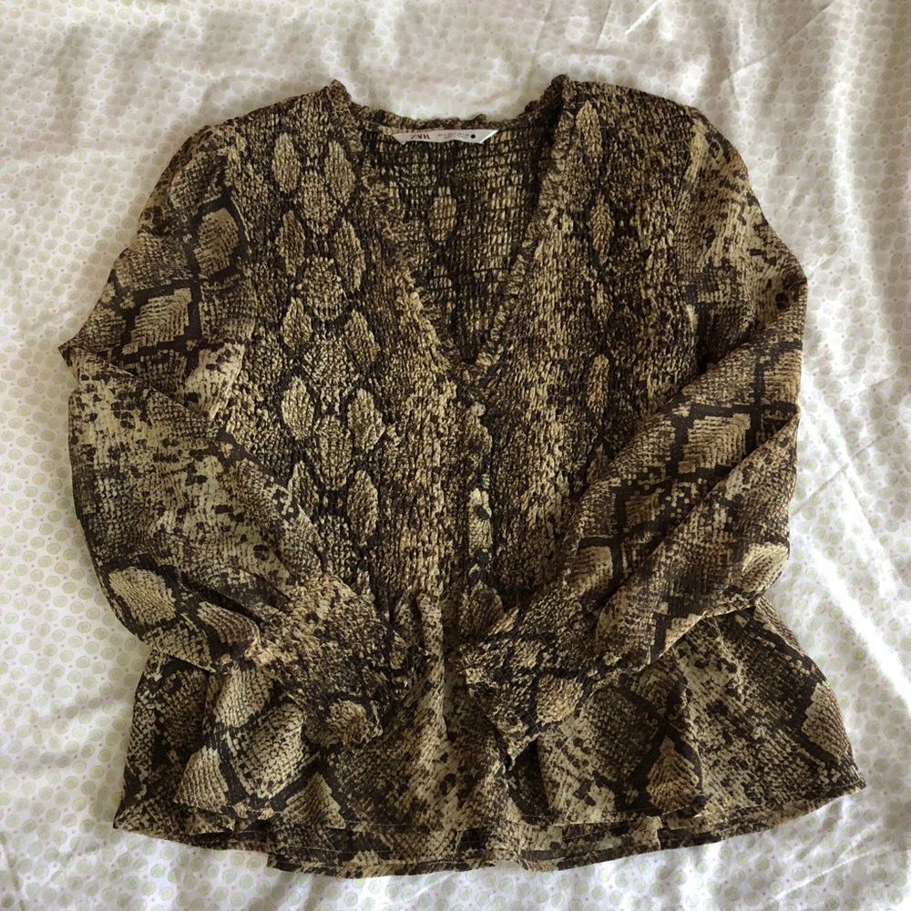 Zara Long Sleeved Blouse